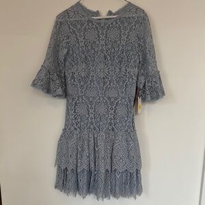New dress Elegant Lace Dress in Blue by Monique lhuillier